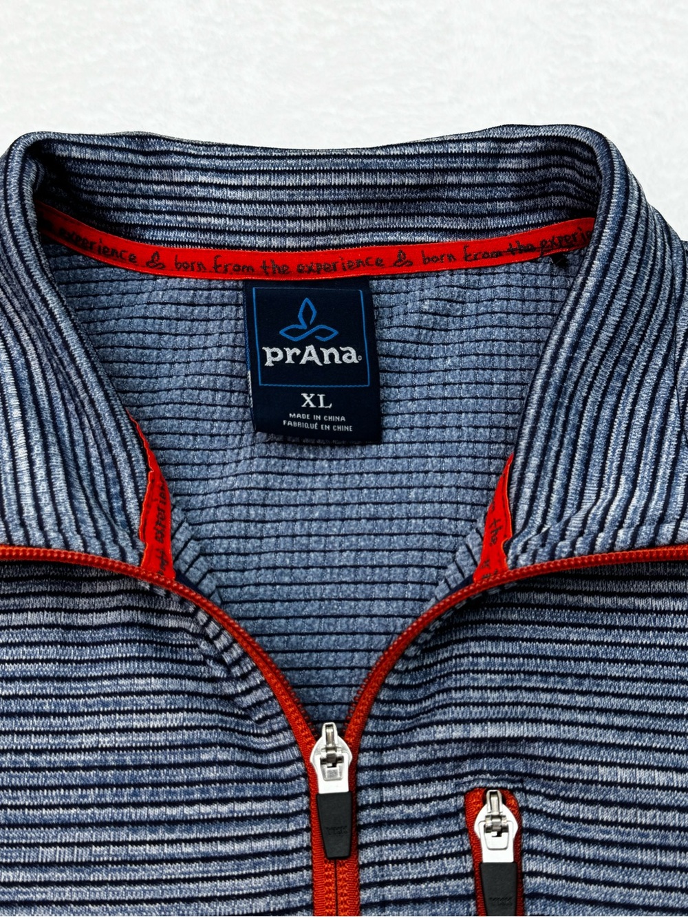 prAna Gatten Fleece Jacket Men's XL 1/4 Zip Pullover Long Sleeve Navy Blue - Picture 4 of 7